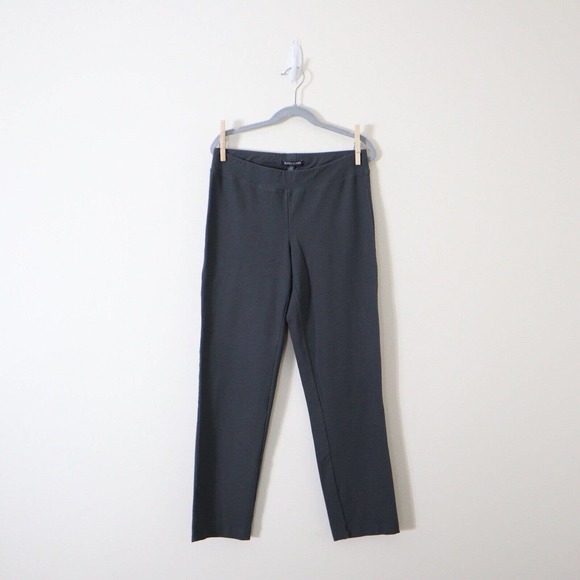 Eileen Fisher Size PP System Washable Crepe Slim Ankle Pant Gray - Picture 2 of 9